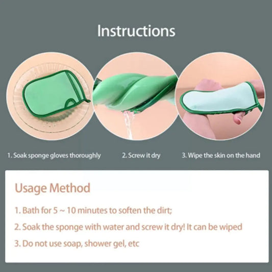 Shower Glove Spa Exfoliator Two-sided Bath Glove Body Cleaning Scrub Mitt Rub Dead Skin Removal Bathroom - Vilion