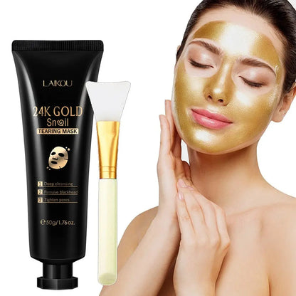 Gold Foil Snail Tear-Off Mask Hydrating - Vilion