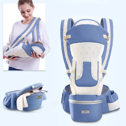 Ergonomic Baby Carrier Infant Baby Hipseat Carrier 3 In 1 Front Facing Ergonomic Kangaroo Baby Wrap Sling Vilion