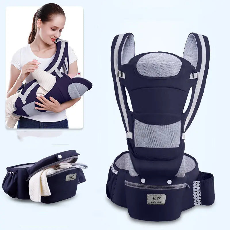 Ergonomic Baby Carrier Infant Baby Hipseat Carrier 3 In 1 Front Facing Ergonomic Kangaroo Baby Wrap Sling Vilion
