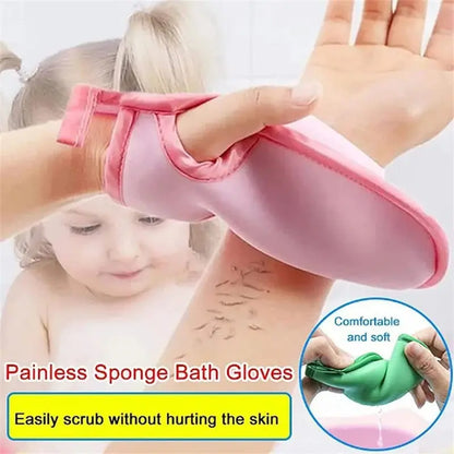Shower Glove Spa Exfoliator Two-sided Bath Glove Body Cleaning Scrub Mitt Rub Dead Skin Removal Bathroom - Vilion