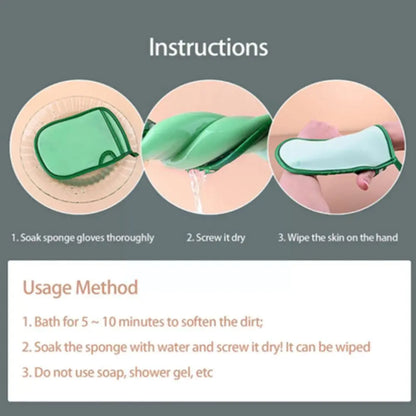 Shower Glove Spa Exfoliator Two-sided Bath Glove Body Cleaning Scrub Mitt Rub Dead Skin Removal Bathroom - Vilion