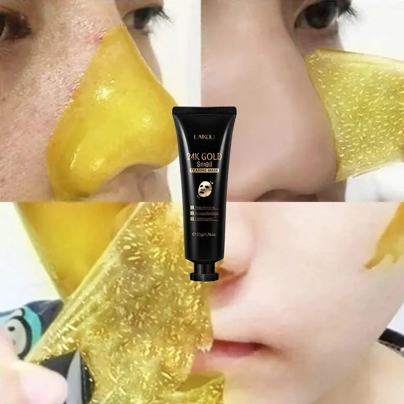 Gold Foil Snail Tear-Off Mask Hydrating - Vilion